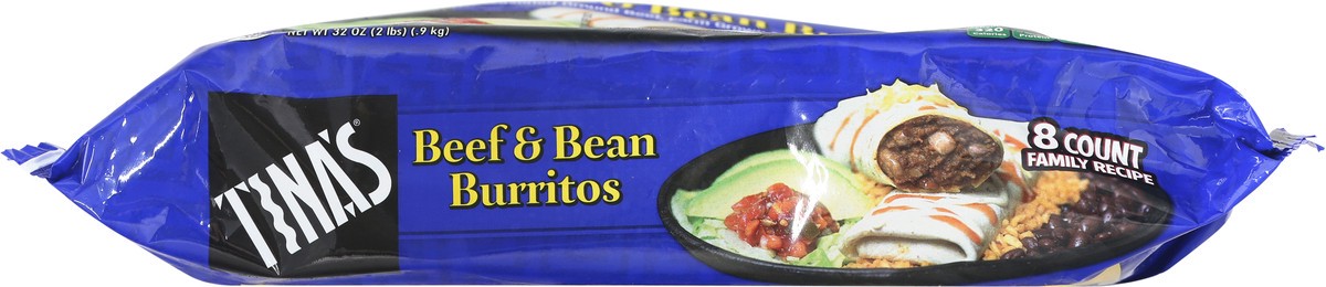 slide 4 of 9, Tina's Tina Beef And Bean Burritos, 8 ct