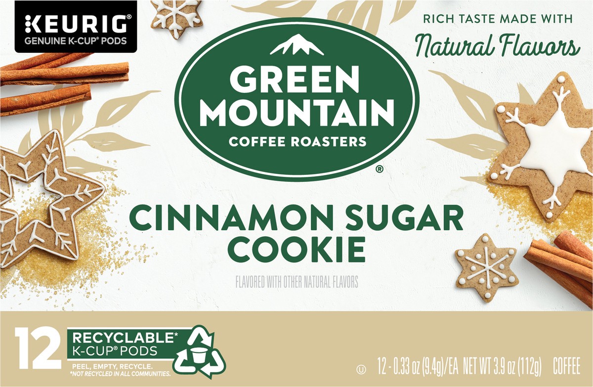 slide 7 of 8, Green Mountain Coffee Roasters Cinnamon Sugar Cookie Coffee, Keurig Single Serve K-Cup Pods- 12 ct, 12 ct