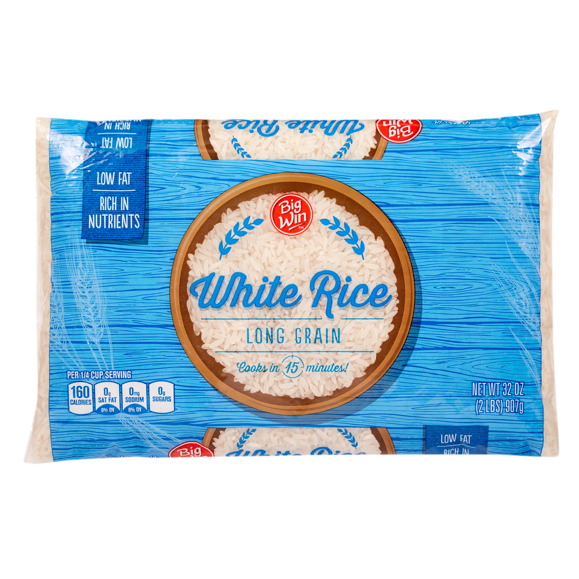 slide 1 of 2, Big Win White Rice, Long Grain, 32 oz
