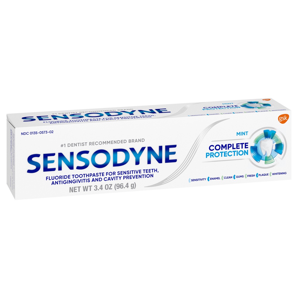 slide 2 of 9, Sensodyne Complete Toothpaste - Mint - 3.4oz, 3.4 oz