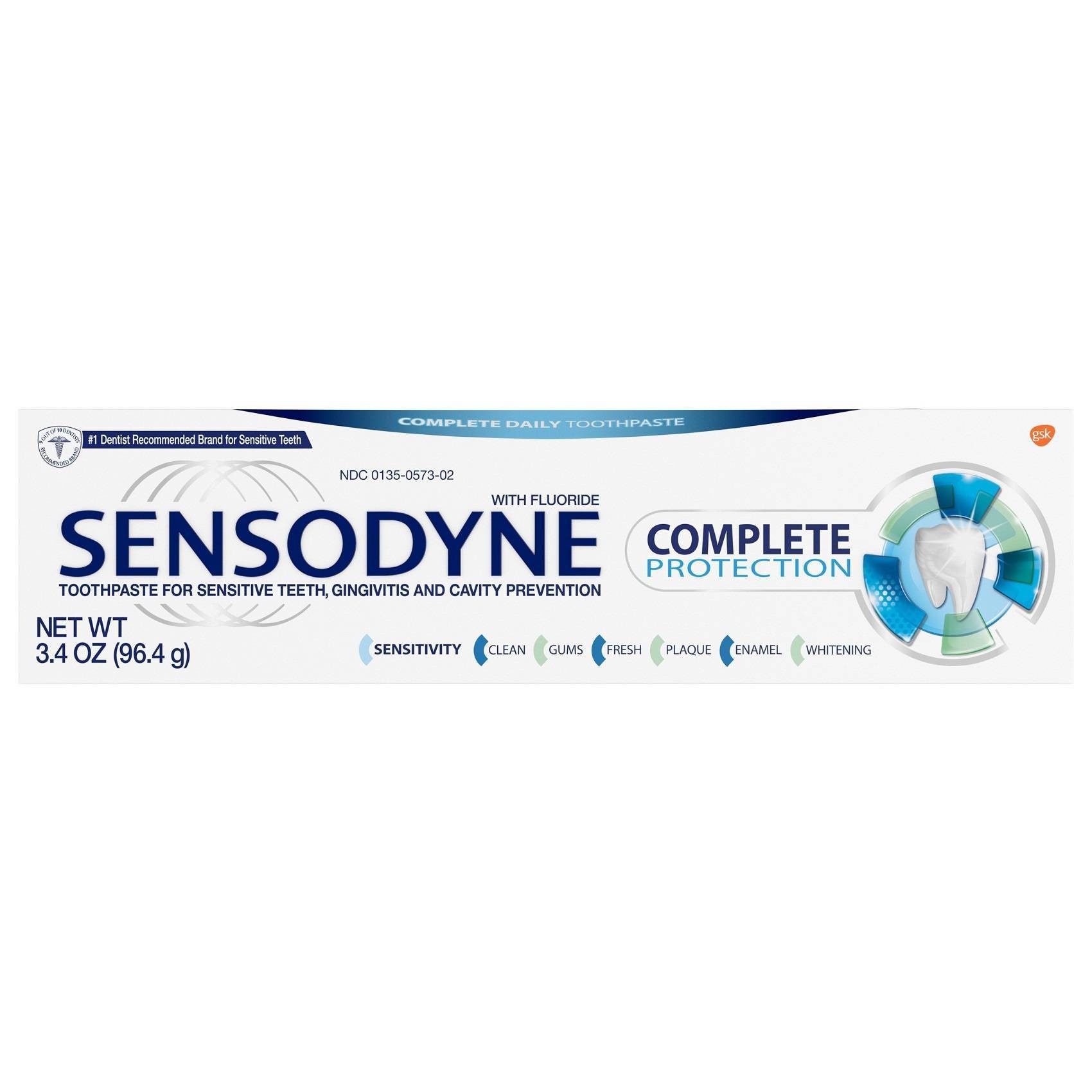 slide 1 of 5, Sensodyne Complete Toothpaste, 3.4 oz