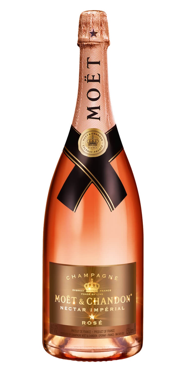 slide 1 of 1, Moët & Chandon Moet & Chandon Nectar Imperial Rose, 1.5 liter