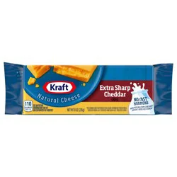 Kraft Extra Sharp Cheddar Cheese, 8 oz Block