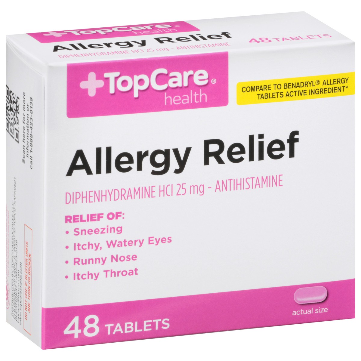 slide 2 of 9, TopCare Top Care Topcare Allergy Relief Tablets, 48 ct