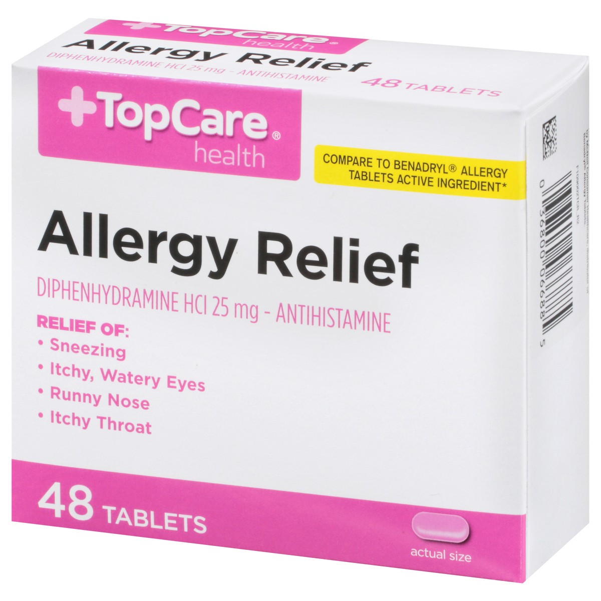 slide 4 of 9, TopCare Top Care Topcare Allergy Relief Tablets, 48 ct