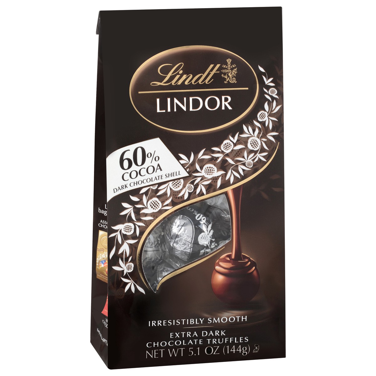 slide 4 of 9, Lindt 60% Cocoa Extra Dark Chocolate Truffles 5.1 oz, 5.1 oz