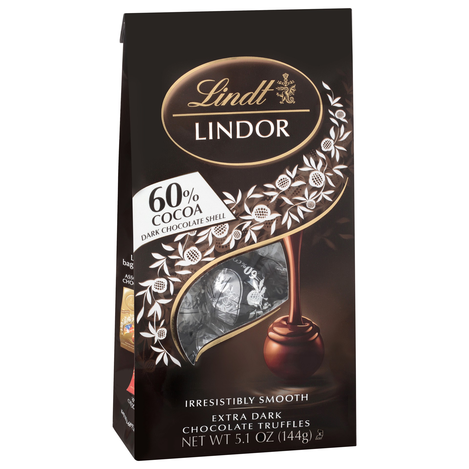 slide 1 of 9, Lindt 60% Cocoa Extra Dark Chocolate Truffles 5.1 oz, 5.1 oz