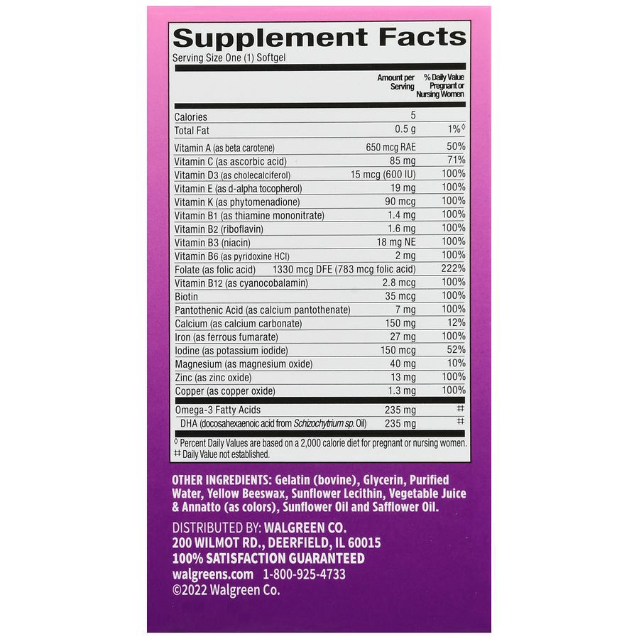 slide 4 of 5, Walgreens Once Daily Prenatal Multivitamin, 30 ct