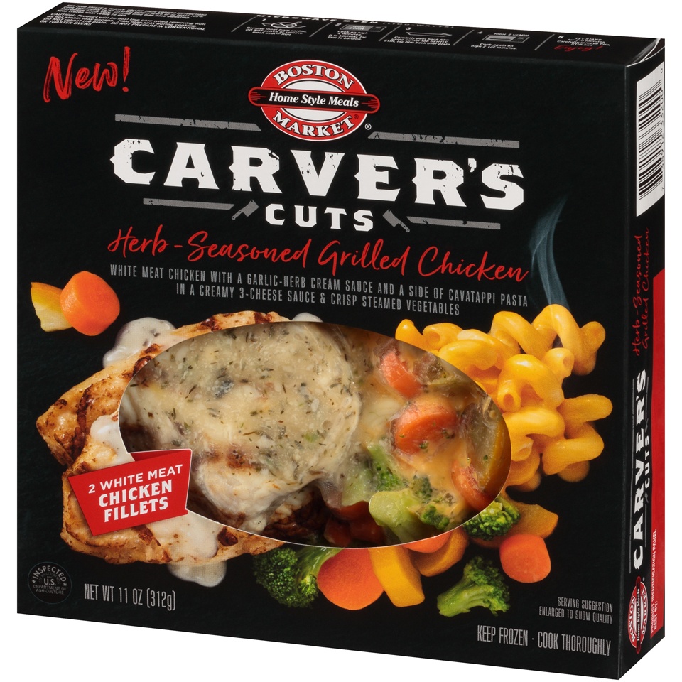 slide 3 of 8, Boston Market Carver's Cuts Herb-Seasoned Grill Chicken, 11 oz