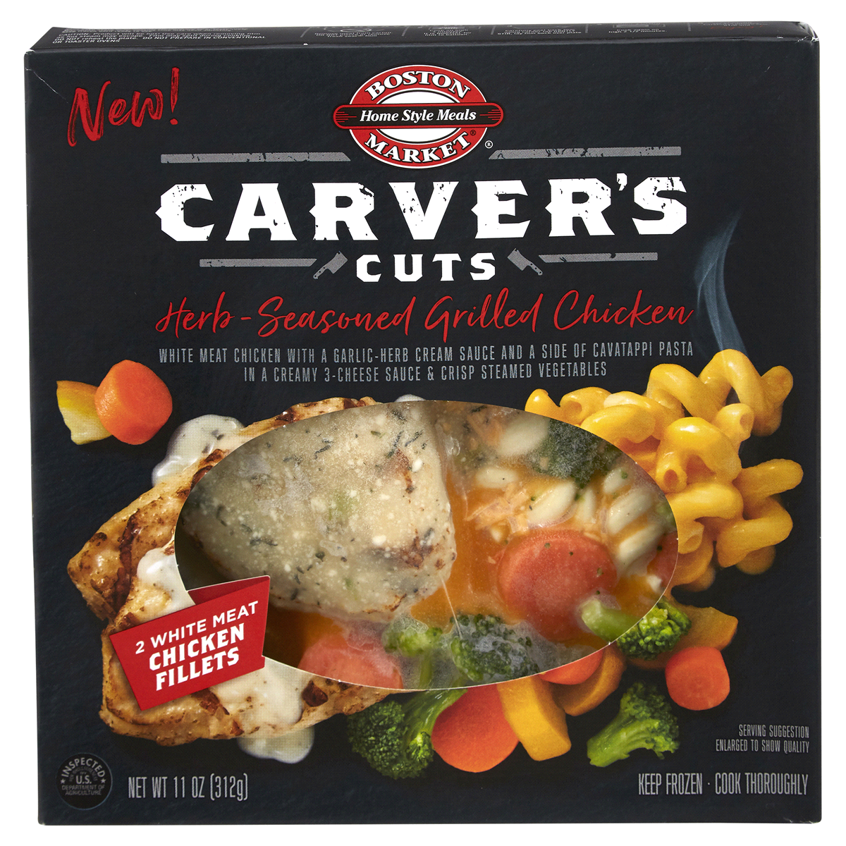 slide 1 of 8, Boston Market Carver's Cuts Herb-Seasoned Grill Chicken, 11 oz