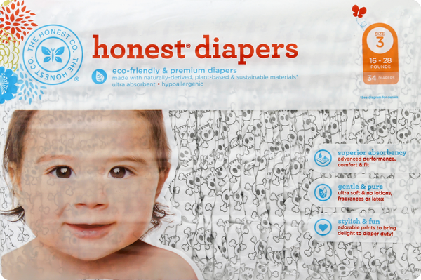 slide 1 of 1, The Honest Co. Diapers 34 ea, 34 ct