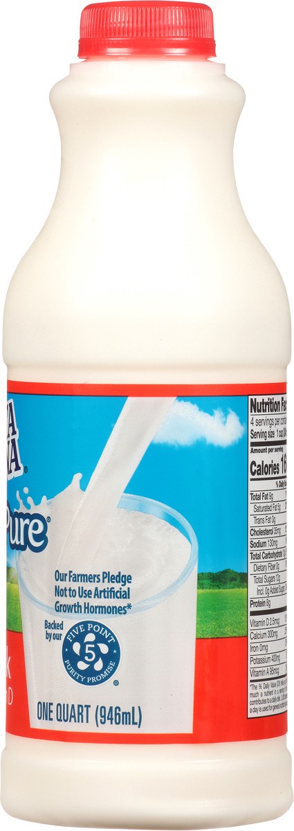 slide 9 of 9, Dairy Pure Vitamin D Milk, Whole Milk Bottle - 1 Quart, 1 qt
