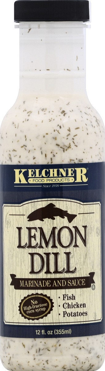 slide 5 of 6, Kelchner's Lemon Dill Marinade & Sauce, 12 fl oz