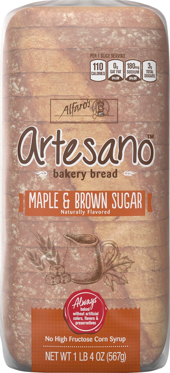 slide 9 of 11, Sara Lee Alfaro's Artesano Maple & Brown Sugar Bread ST 20 OZ, 20 oz