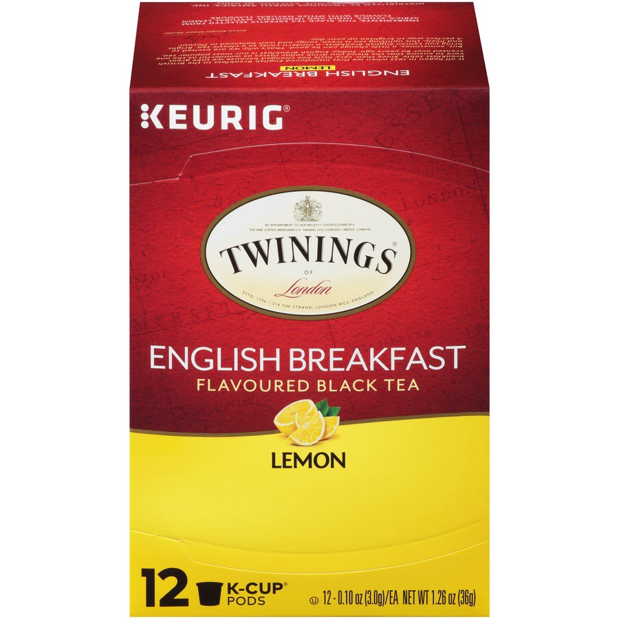 slide 1 of 7, Twinings Lemon English Breakfast Single Serve Tea K Cups - 1.26 oz, 1.26 oz