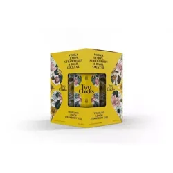 Two Chicks Cocktails Sparkling Lemon Strawberry Kiss - 4pk / 12 fl oz Cans