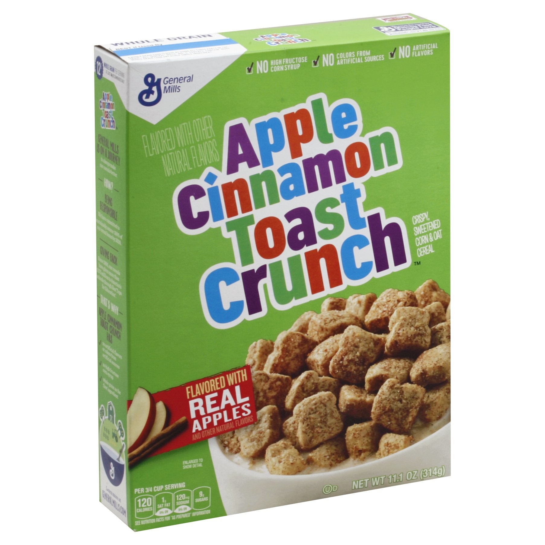 slide 1 of 1, Cinnamon Toast Crunch Apple Cinnamon Toast Crunch Cereal, 11.1 oz