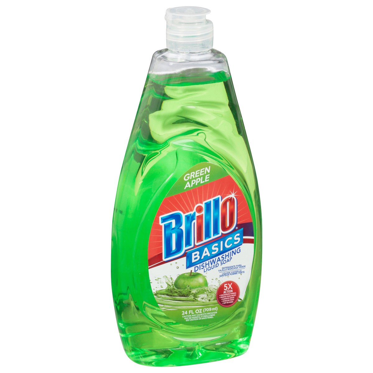 slide 2 of 9, Brillo Basic Dishwashing Soap Apple, 24 oz