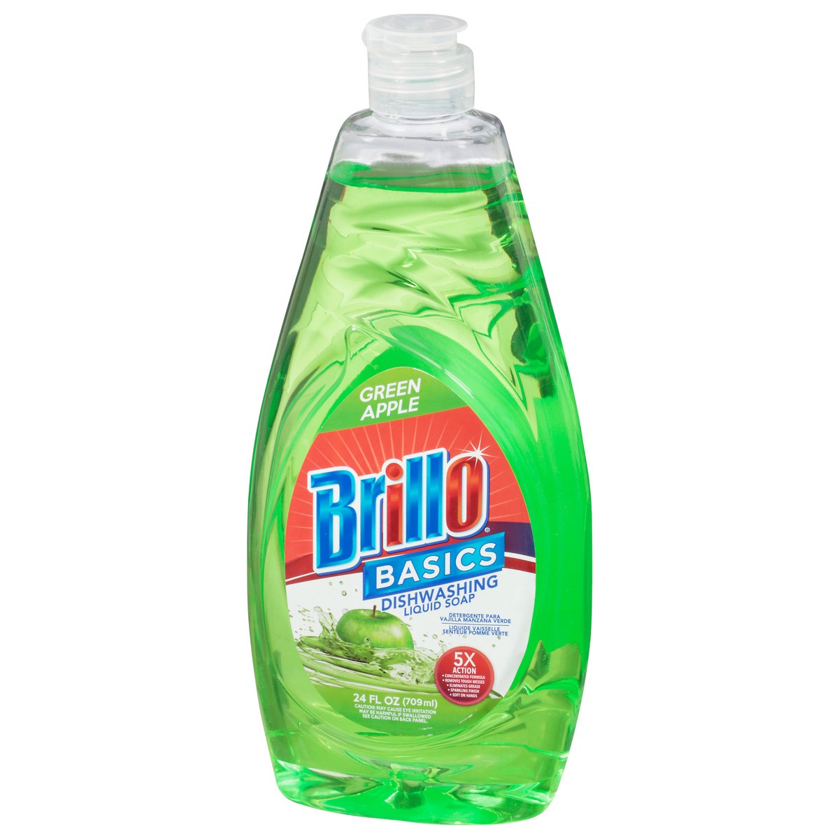 slide 3 of 9, Brillo Basic Dishwashing Soap Apple, 24 oz