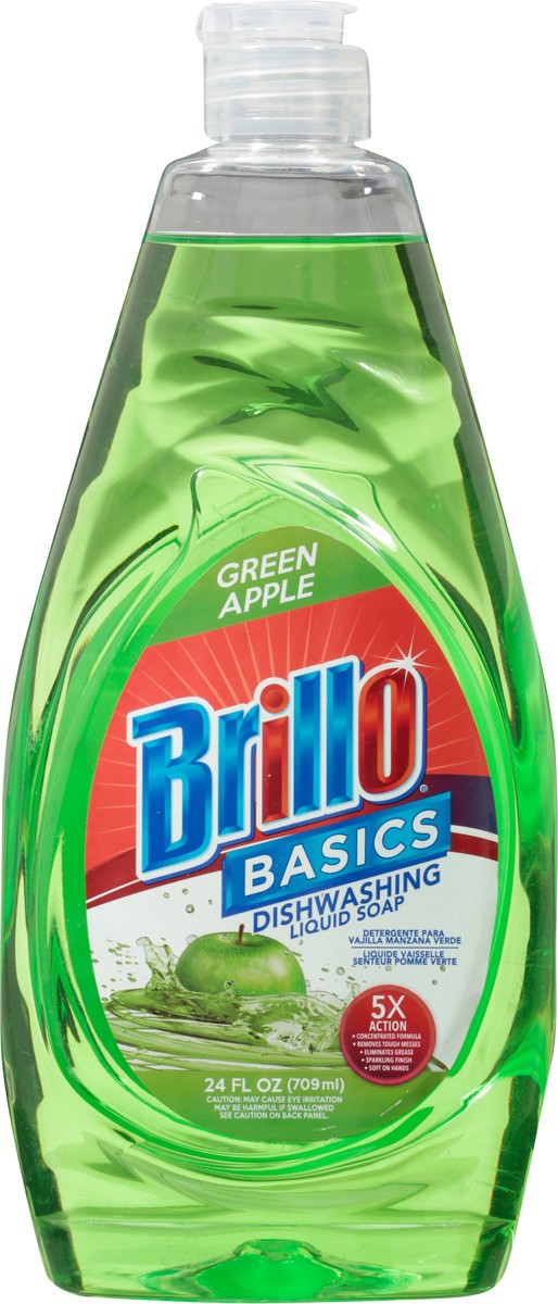 slide 8 of 9, Brillo Basic Dishwashing Soap Apple, 24 oz