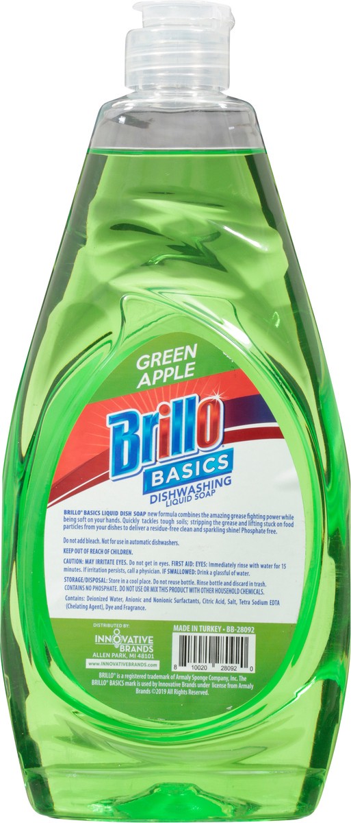 slide 6 of 9, Brillo Basic Dishwashing Soap Apple, 24 oz