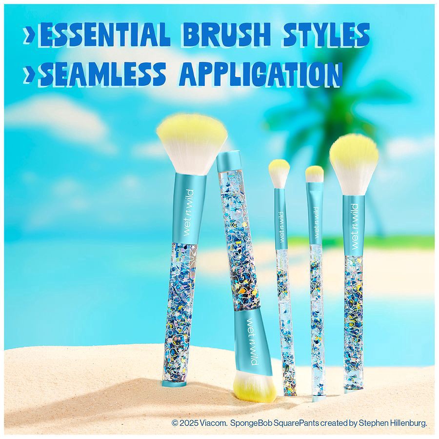 slide 5 of 5, Wet n Wild 5-Piece Makeup Brush Set, 5 ct