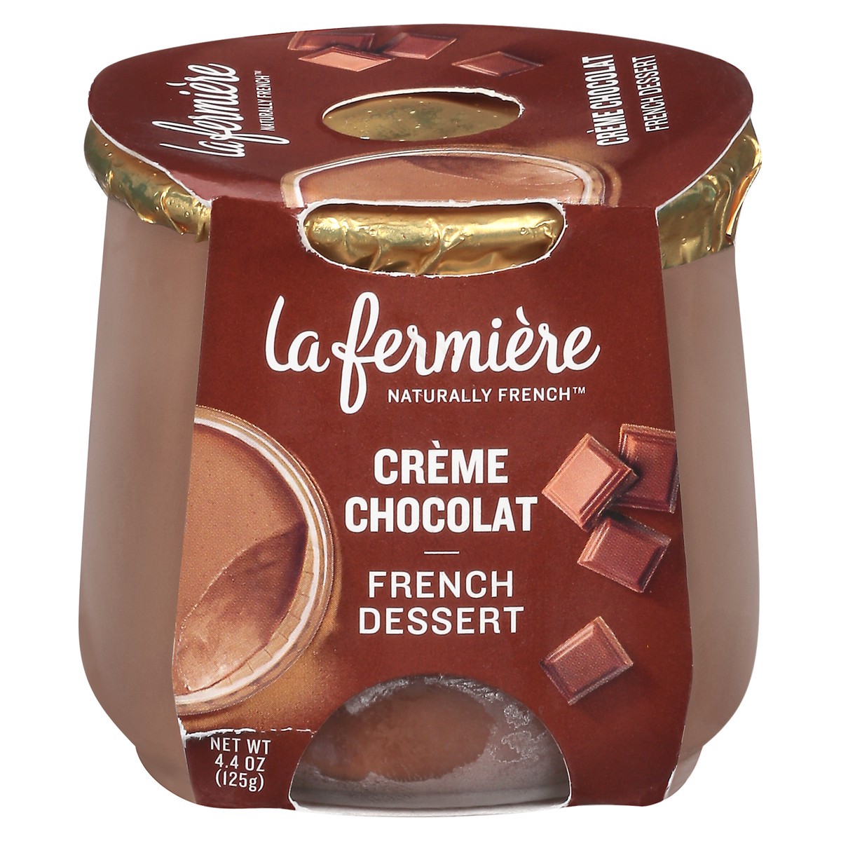 slide 10 of 13, La Fermière La Fermiere French Desserts Creme Chocalat - 4.4 OZ, 4.4 oz