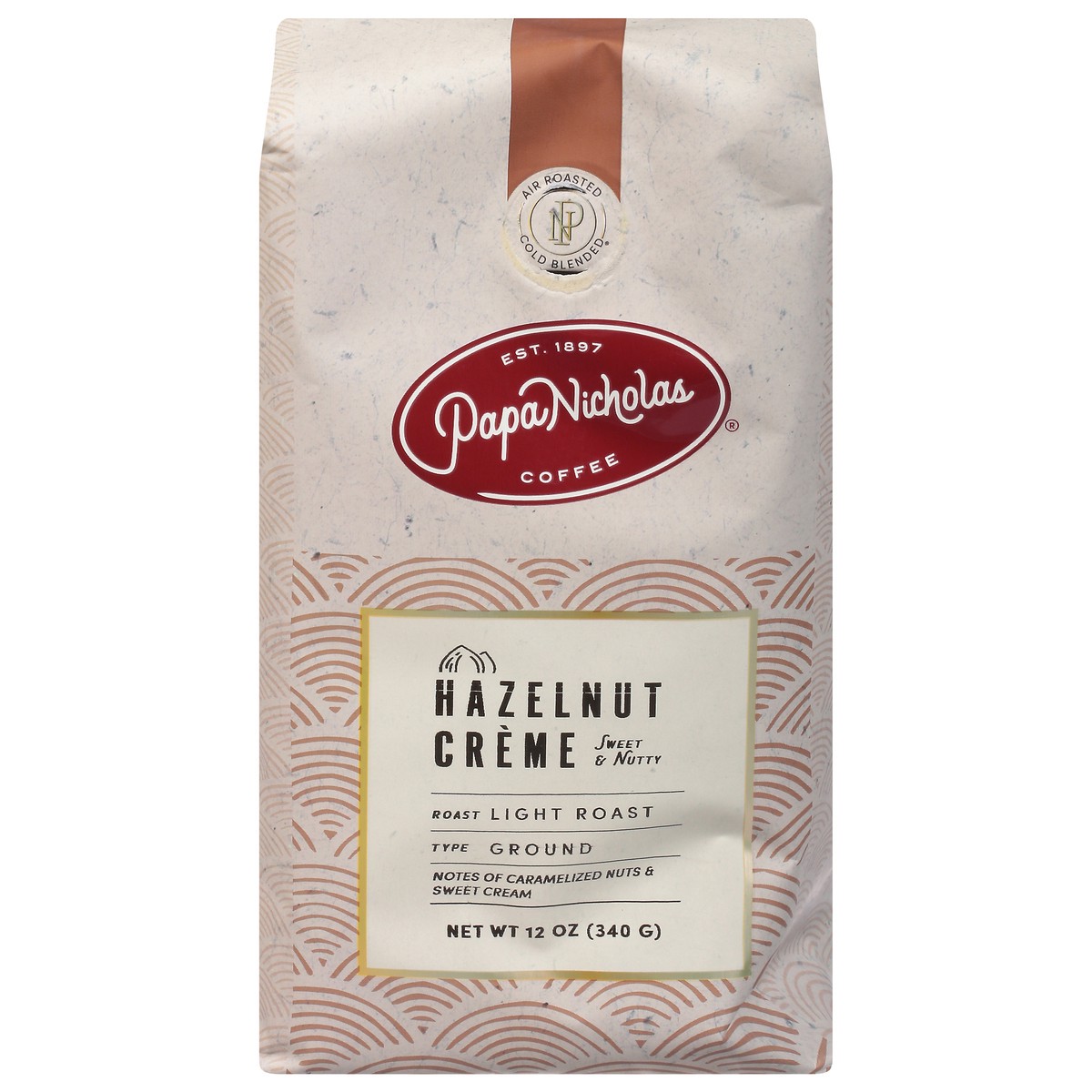 slide 1 of 9, PapaNicholas Coffee Light Roast Ground Hazelnut Creme Coffee - 12 oz, 12 oz