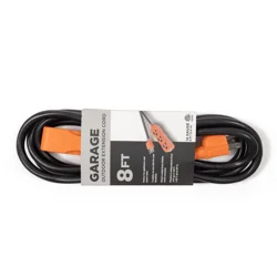 Meijer 14/3 Outdoor Cord Black/orange, 8 Ft