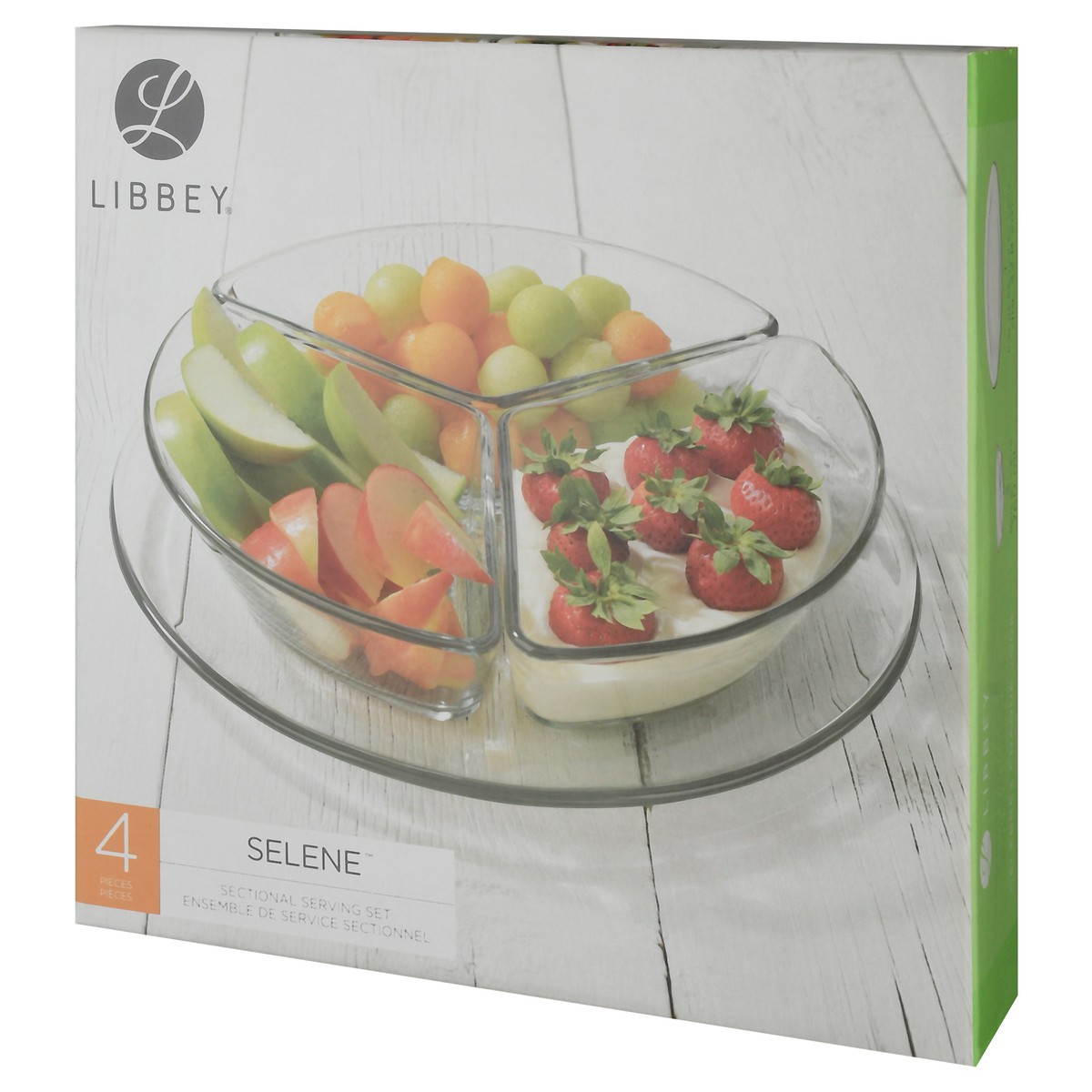 slide 3 of 9, Libbey Selene Sectional Serving Set 1 ea, 1 ct