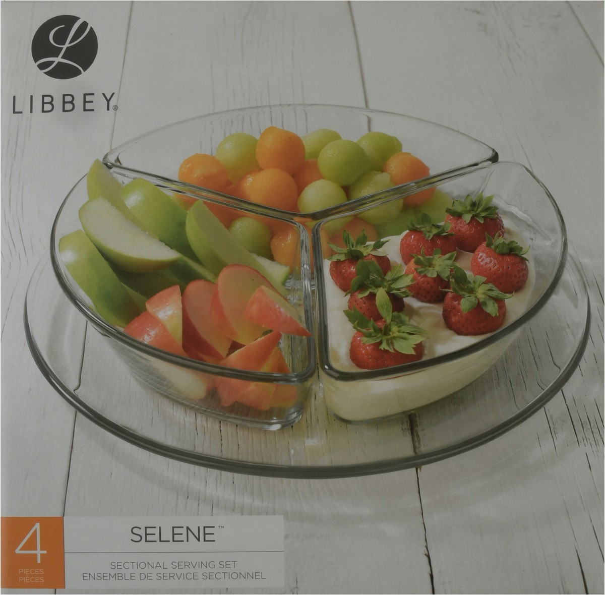 slide 6 of 9, Libbey Selene Sectional Serving Set 1 ea, 1 ct