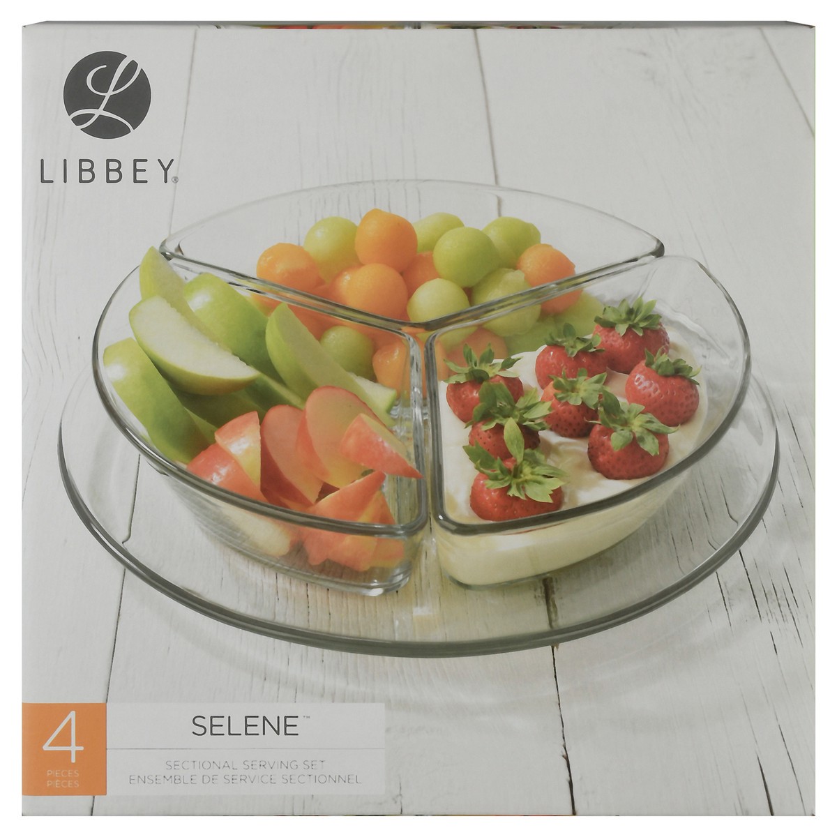 slide 1 of 9, Libbey Selene Sectional Serving Set 1 ea, 1 ct