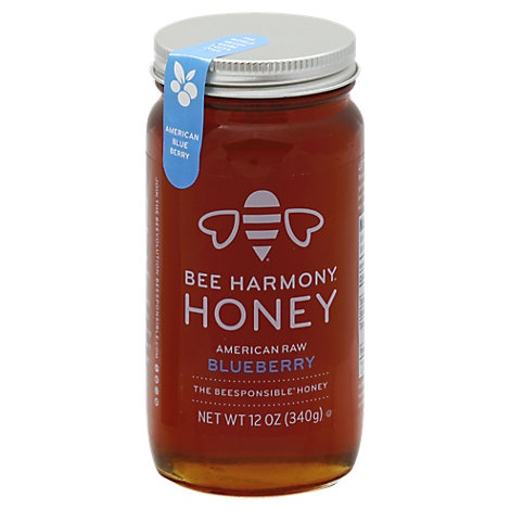 slide 1 of 1, Bee Harmony Honey American Blueberry, 15.5 oz