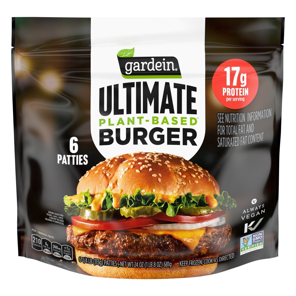slide 1 of 3, Gardein® Ultimate Plant-Based Burger, 6 ct