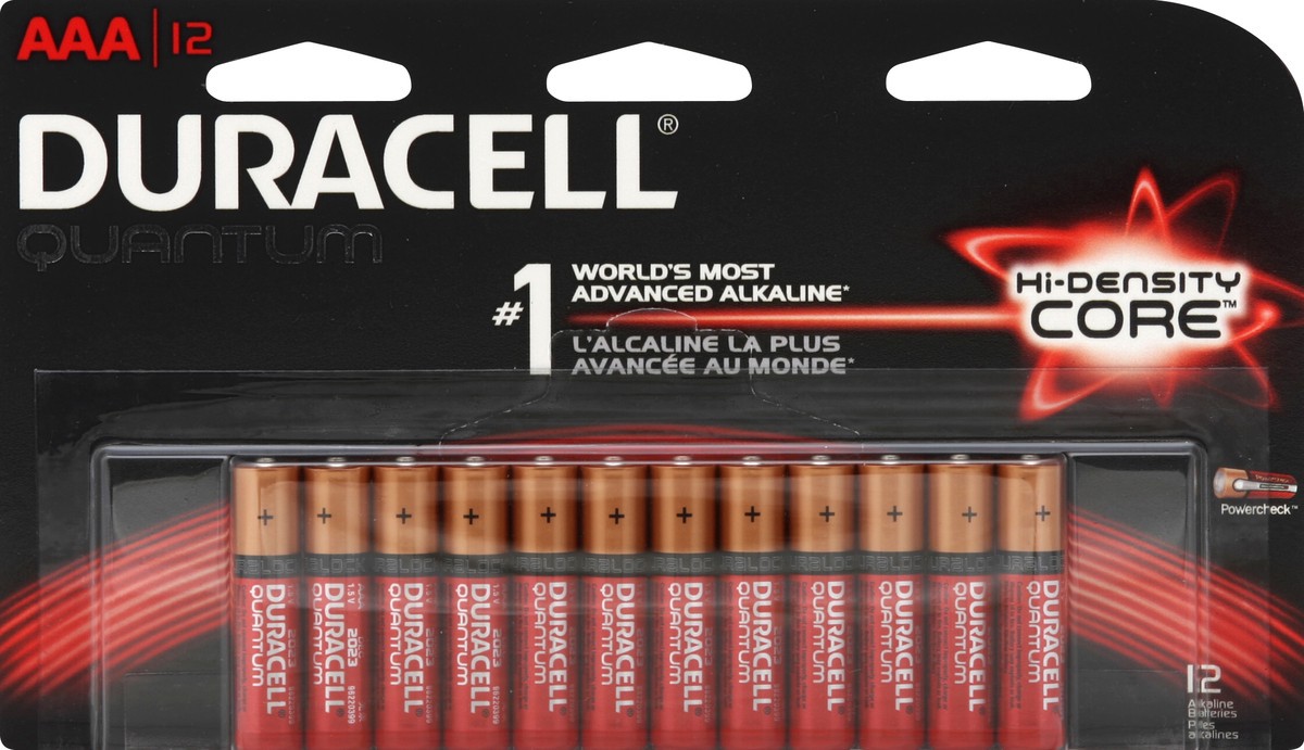 slide 2 of 3, Duracell Quantum AAA Alkaline Batteries, 12 ct