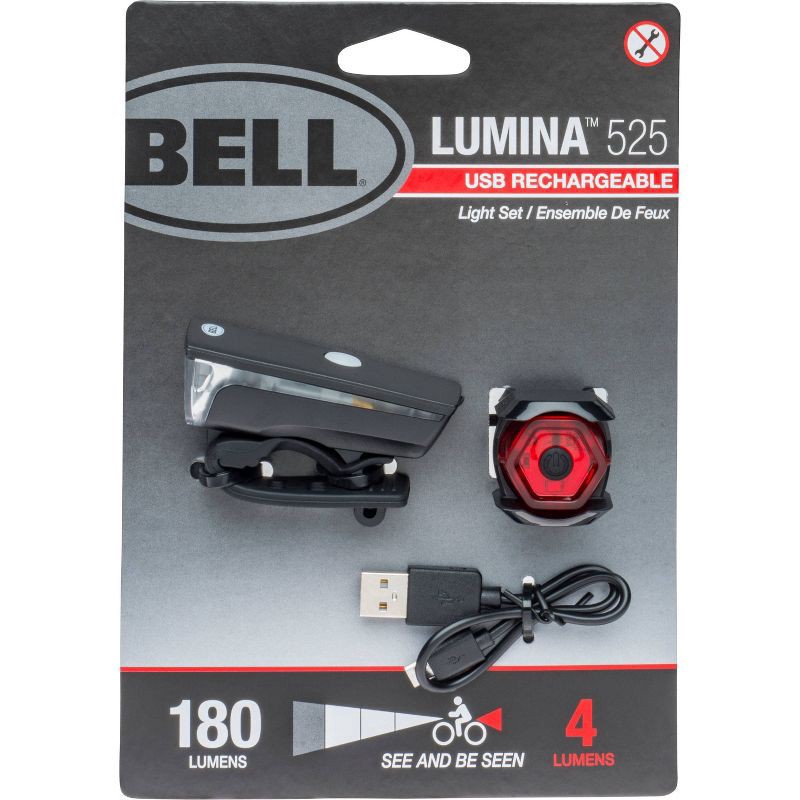 slide 3 of 10, Bell Lumina 525 LED Bike Light Set, 1 ct