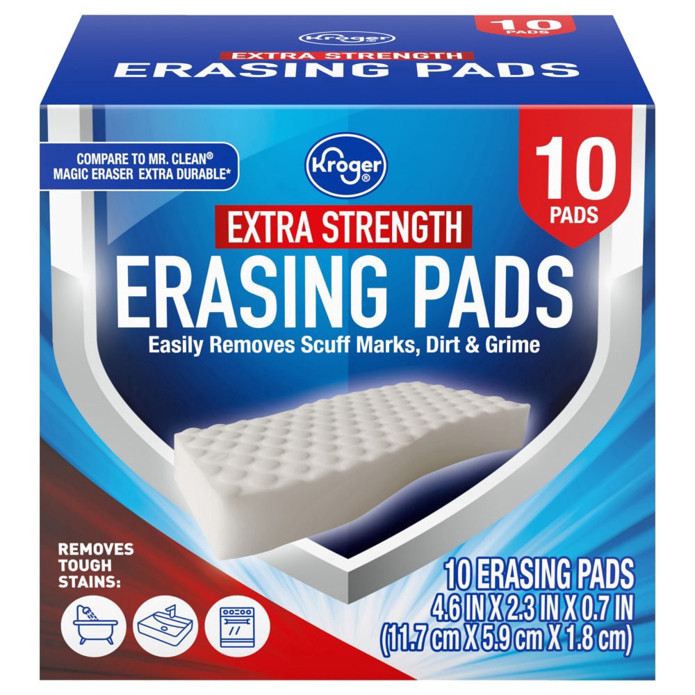 slide 1 of 1, Kroger® Extra Strength Magic Eraser Pads, 10 ct