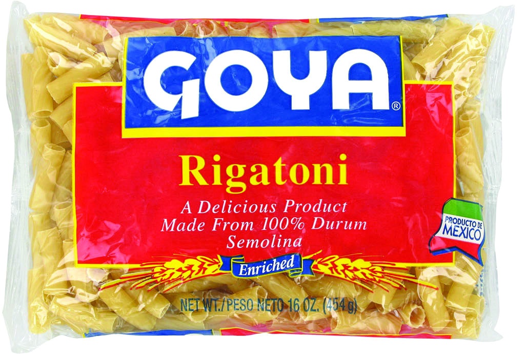 slide 1 of 1, Goya Rigatoni 100% Durum Semolina Enriched Macaroni Product, 16 oz