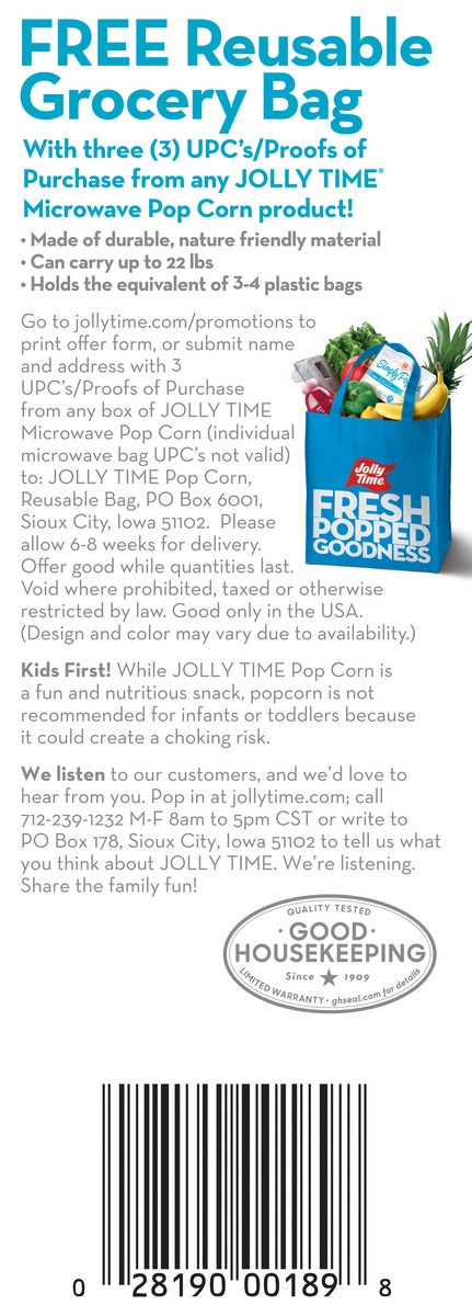 slide 8 of 11, Jolly Time Butter Mini Popcorn 4Pk, 4 ct; 15 oz
