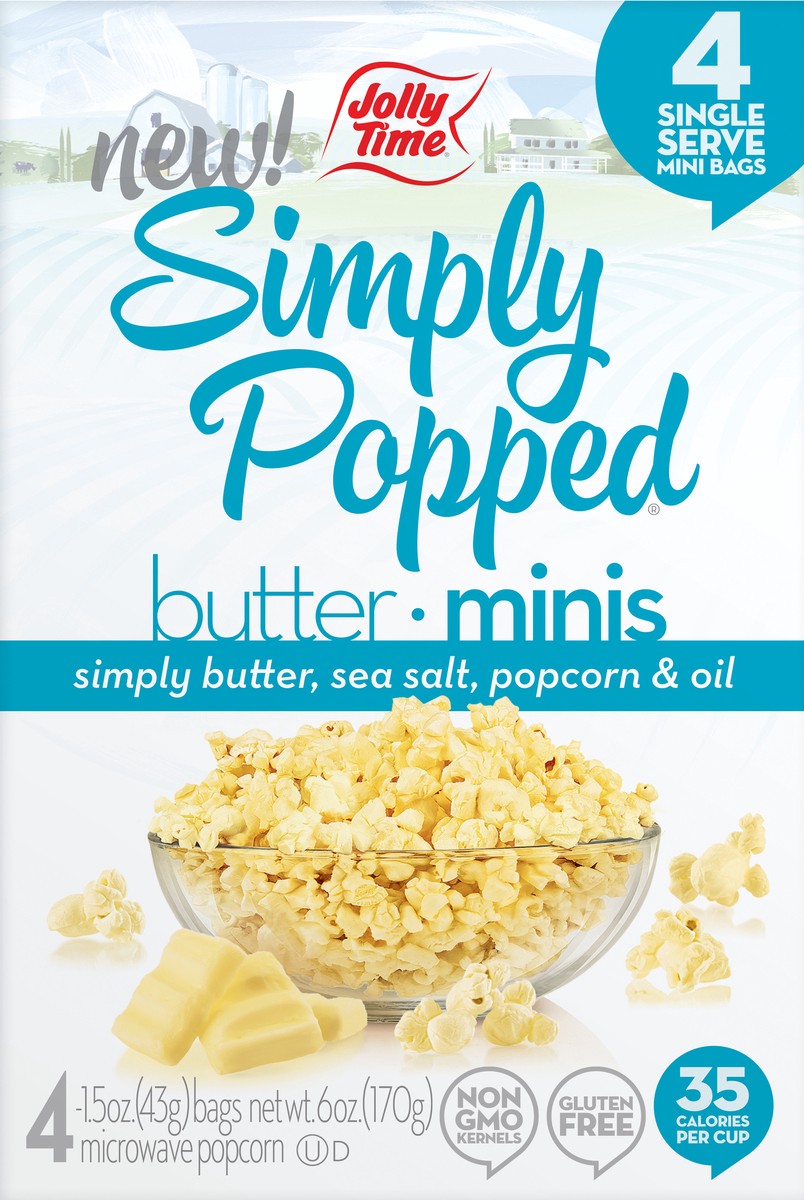 slide 11 of 11, Jolly Time Butter Mini Popcorn 4Pk, 4 ct; 15 oz