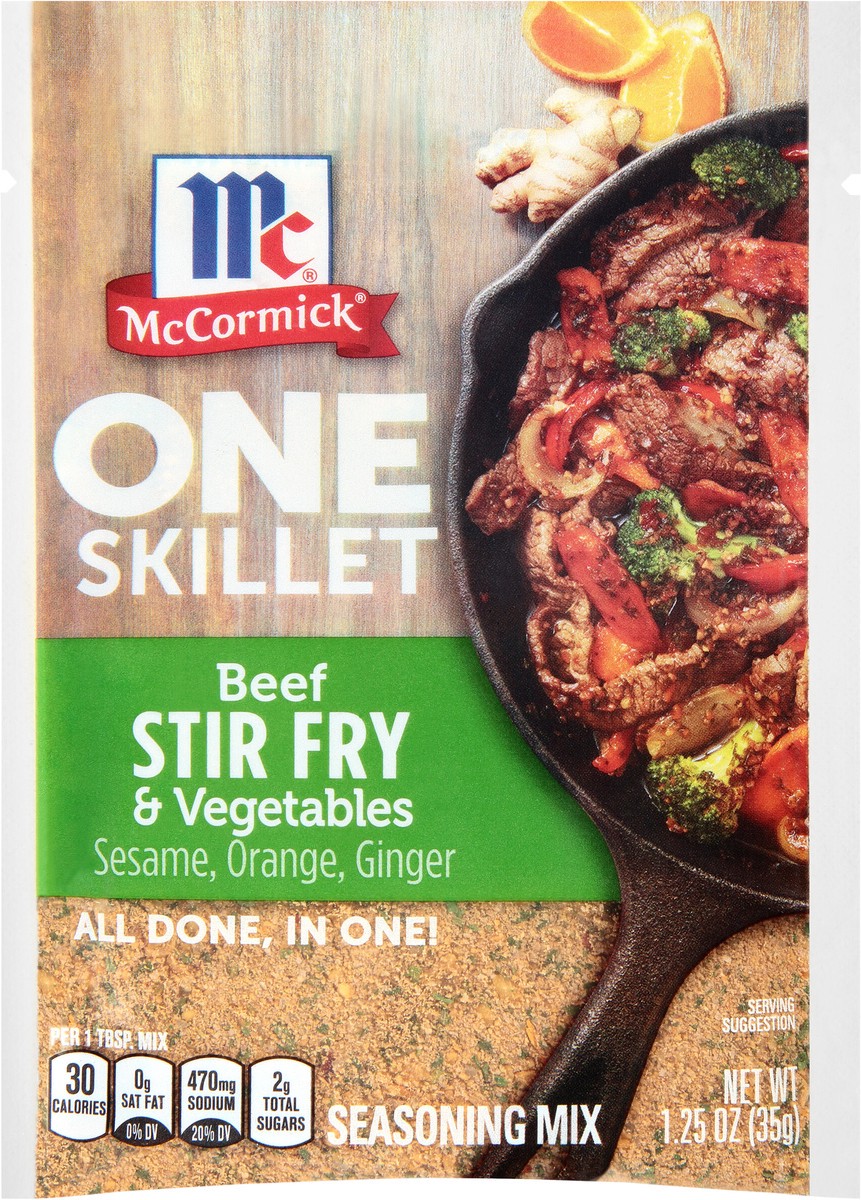 slide 9 of 10, McCormick ONE Beef Stir Fry Skillet Seasoning Mix - 1.25oz, 1.25 oz