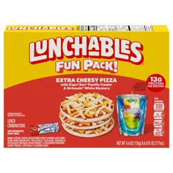 Lunchables Extra Cheesy Pizza with Capri Sun Pacific Cooler & Airheads White Mystery Fun Pack, 4.6 oz & 6 fl oz Package