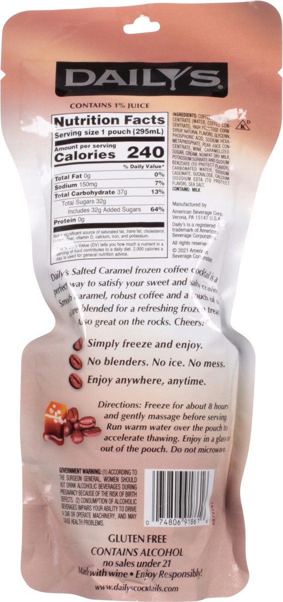 slide 4 of 13, Daily's Dailys Salted Caramel Frozen Coffee Cocktail, 10 fl oz
