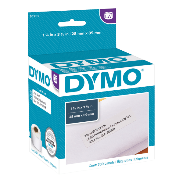 slide 1 of 1, DYMO Address Labels - White (700/Box), 1 ct