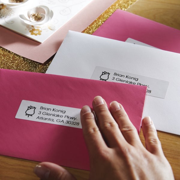 slide 9 of 9, DYMO Address Labels - White (700/Box), 2 pk; 350 ct; 1 1/8 in x 3 1/2 in