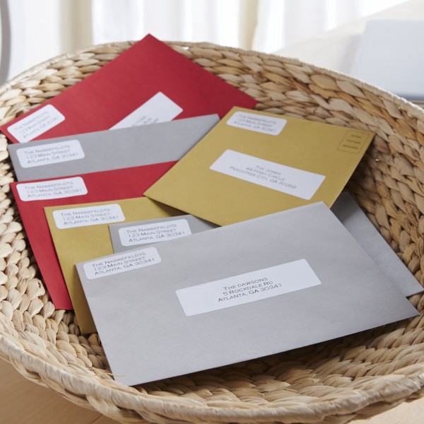 slide 8 of 9, DYMO Address Labels - White (700/Box), 2 pk; 350 ct; 1 1/8 in x 3 1/2 in