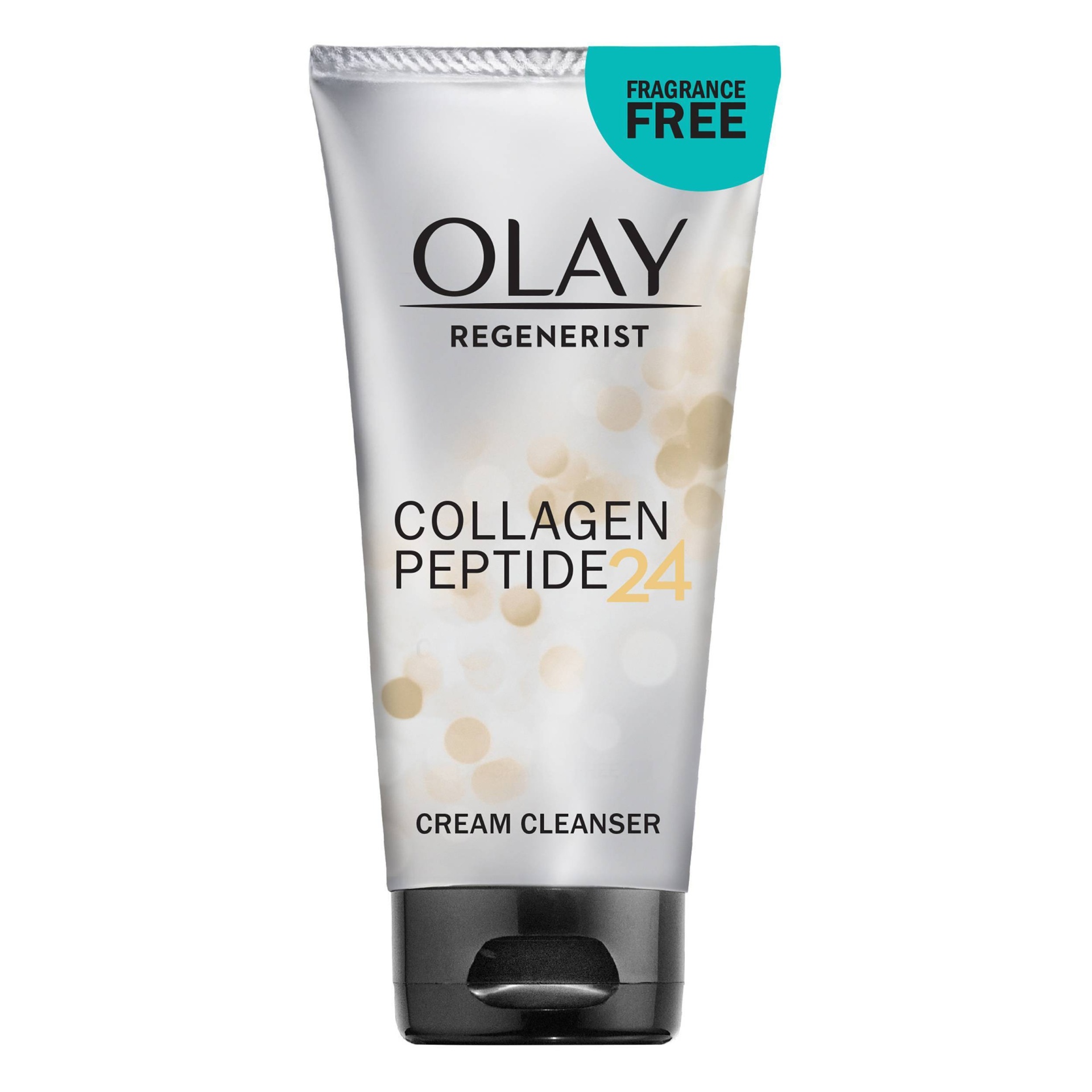 slide 1 of 4, Olay Regenerist Collagen Peptide 24, Face Wash, Fragrance-Free, 5.0 fl oz, 5 fl oz