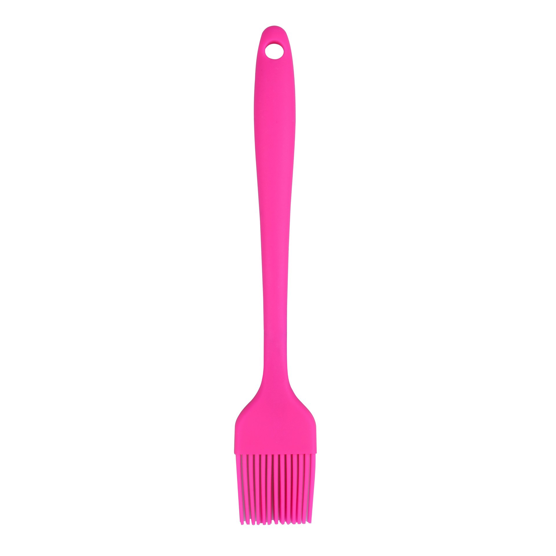 slide 3 of 4, Mini Pink Silicone Pastry Brush By Makery, 8 in