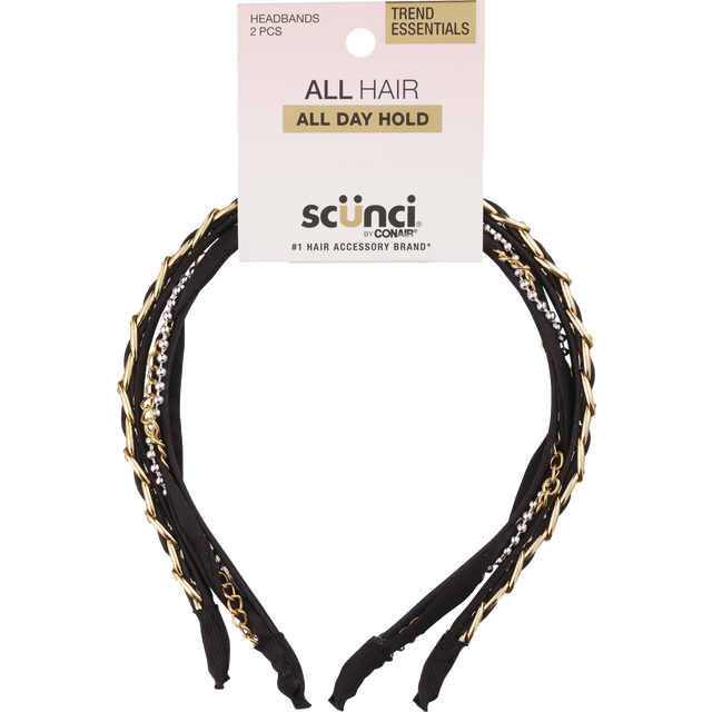 slide 1 of 1, scünci Headband 2 ea, 2 ct