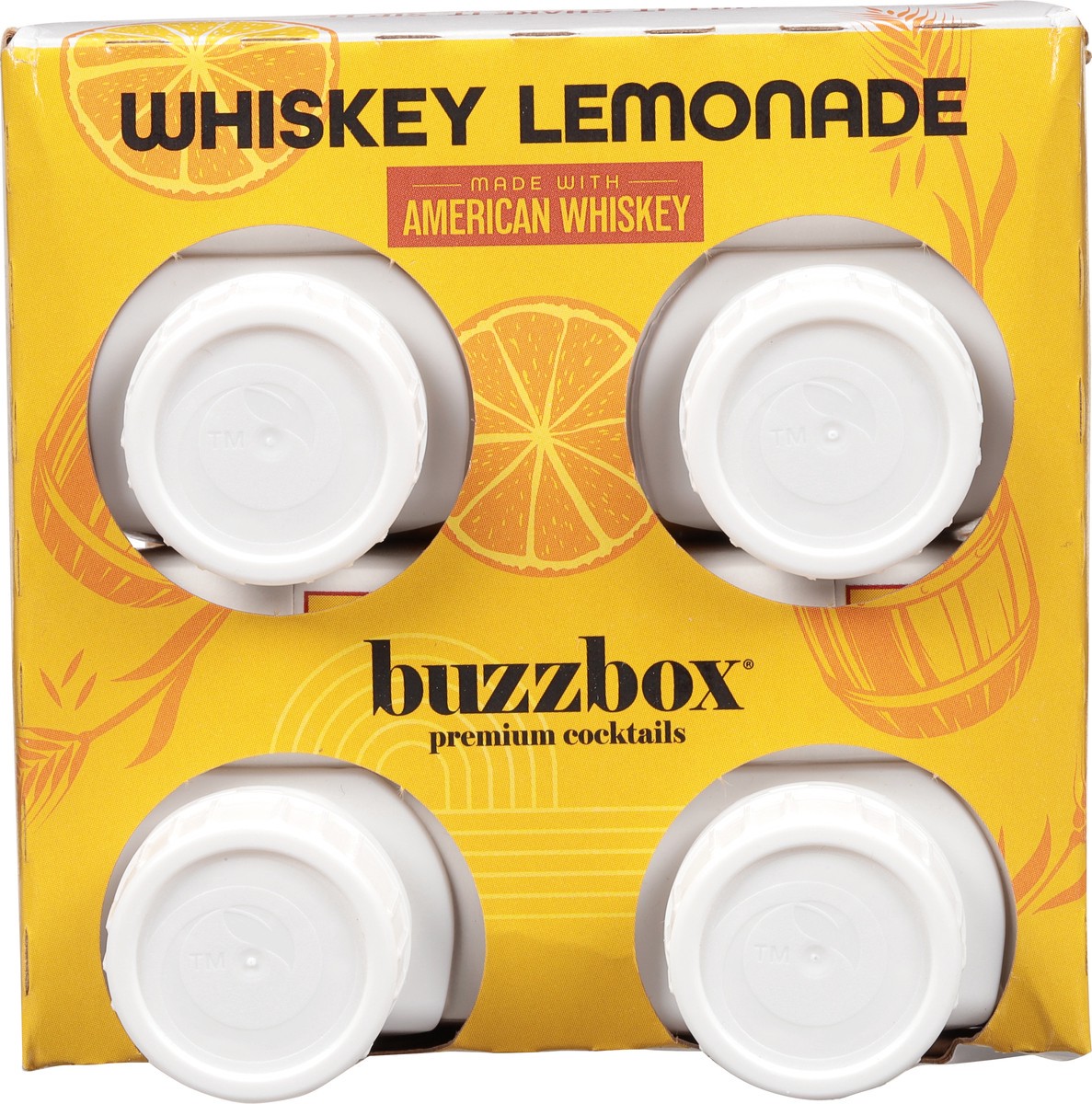 slide 9 of 10, Buzzbox Whiskey Lemonade Premium Cocktai, 4 ct
